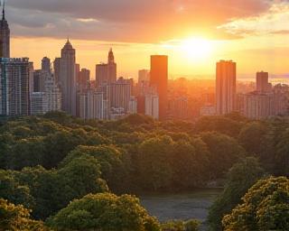 The schist foundations of Manhattan skyline